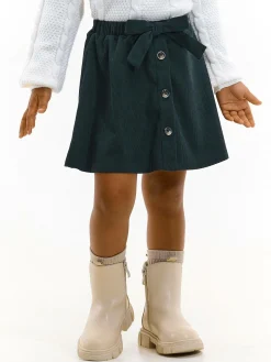 GATE Spódnica zapinana na ozdobne guziki|Dzieci Dziewczynki·Spódnice ☀️