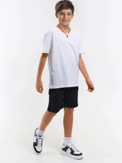 GATE Spodenki dresowe z bocznymi kieszeniami|Dzieci Chłopcy·Spodnie|Chłopcy·Szorty ☀️