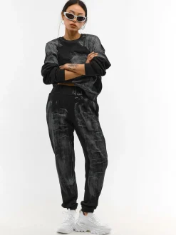 GATE Spodnie dresowe z nadrukiem| Spodnie·Spodnie Dresowe