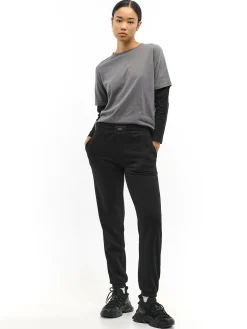 GATE Spodnie dresowe z naszywką| Spodnie·Spodnie Dresowe