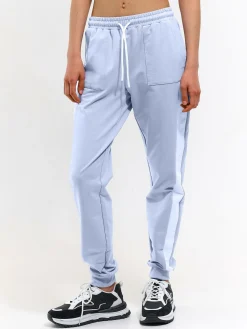 GATE Spodnie dresowe z paskiem po bokach| Spodnie·Spodnie Dresowe