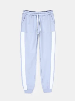 GATE Spodnie dresowe z paskiem po bokach| Spodnie·Spodnie Dresowe