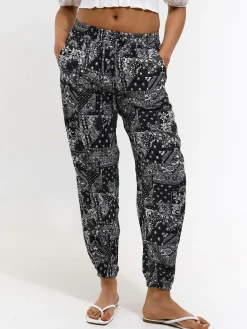 GATE Spodnie haremowe z wiskozy| Spodnie·Spodnie