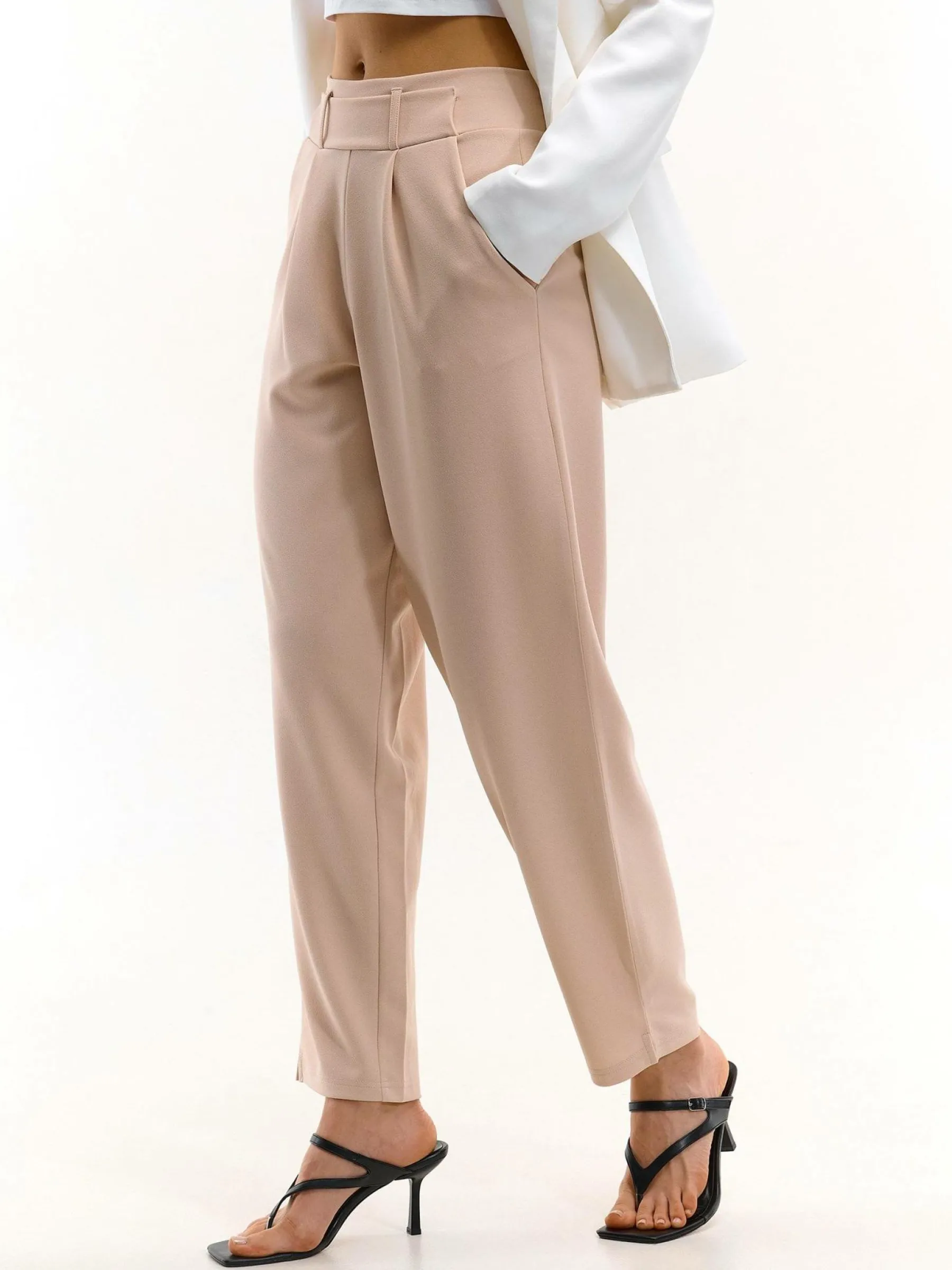 GATE Spodnie o prostych nogawkach| Spodnie·Spodnie