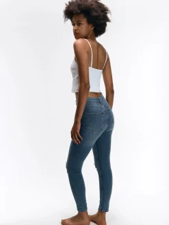 GATE Spodnie skinny z dziurami| Spodnie·Jeansy