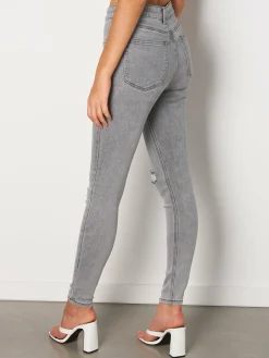 GATE Spodnie skinny z dziurami| Spodnie·Jeansy