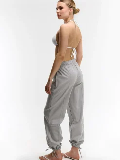 GATE Spodnie spadochronowe z domieszką lnu| Spodnie·Spodnie