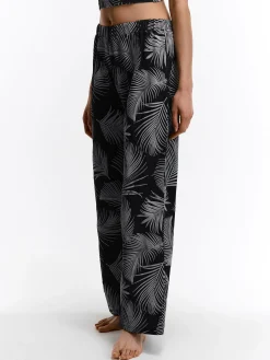 GATE Spodnie w kwiaty| Spodnie·Spodnie