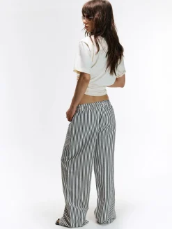 GATE Spodnie w prążki| Spodnie·Spodnie