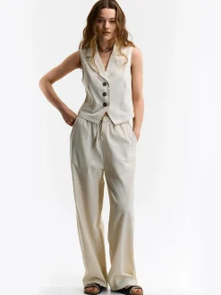 GATE Spodnie z domieszką lnu| Spodnie·Spodnie