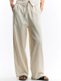 GATE Spodnie z domieszką lnu| Spodnie·Spodnie