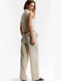 GATE Spodnie z domieszką lnu| Spodnie·Spodnie