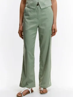 GATE Spodnie z domieszką lnu| Spodnie·Spodnie