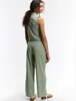 GATE Spodnie z domieszką lnu| Spodnie·Spodnie