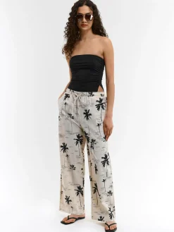 GATE Spodnie z domieszką lnu| Spodnie·Spodnie