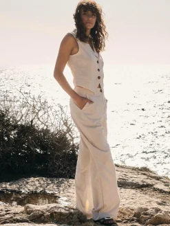 GATE Spodnie z domieszką lnu| Spodnie·Spodnie