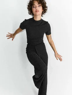 GATE Spodnie z metaliczną nitką| Spodnie·Spodnie