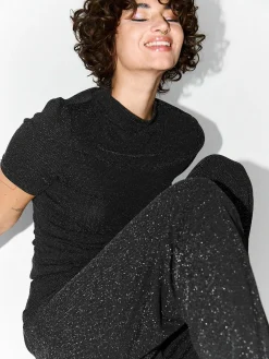 GATE Spodnie z metaliczną nitką| Spodnie·Spodnie