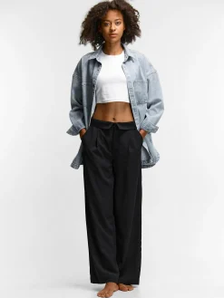 GATE Spodnie z zaokrągloną talią| Spodnie·Spodnie