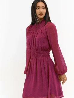 GATE Strukturalna sukienka z szyfonu| Kategorie·Sukienki