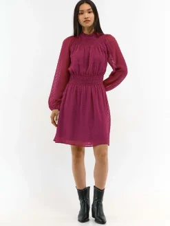 GATE Strukturalna sukienka z szyfonu| Kategorie·Sukienki