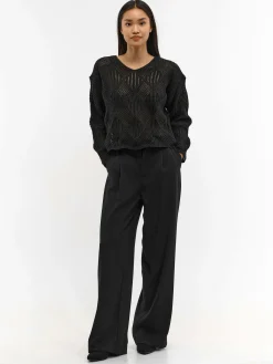 GATE Strukturalny sweter z dzianiny| Swetry I Bluzy·Swetry