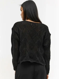 GATE Strukturalny sweter z dzianiny| Swetry I Bluzy·Swetry