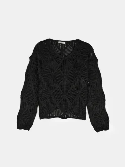 GATE Strukturalny sweter z dzianiny| Swetry I Bluzy·Swetry