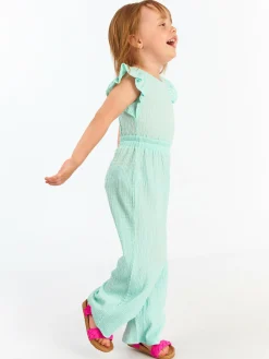 GATE Strukturyzowany kombinezoni z falbanami|Dzieci Dziewczynki·Spodnie I Legginsy