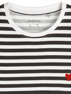 GATE Sukienka bawełniana w paski z serduszkiem|Dzieci Dziewczynki·Sukienki