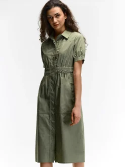 GATE Sukienka bawełniana z elastyczną talią| Kategorie·Sukienki