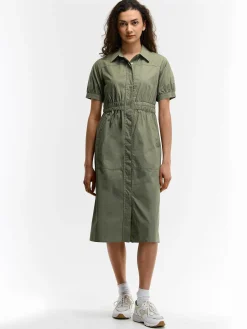 GATE Sukienka bawełniana z elastyczną talią| Kategorie·Sukienki