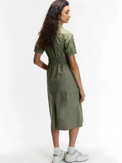 GATE Sukienka bawełniana z elastyczną talią| Kategorie·Sukienki