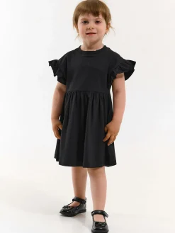 GATE Sukienka bawełniana z falbanką|Dzieci Dziewczynki·Sukienki