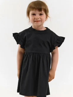 GATE Sukienka bawełniana z falbanką|Dzieci Dziewczynki·Sukienki