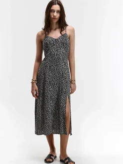 GATE Sukienka bez ramiączek ze zwierzęcym nadrukiem| Kategorie·Sukienki