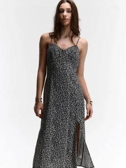 GATE Sukienka bez ramiączek ze zwierzęcym nadrukiem| Kategorie·Sukienki