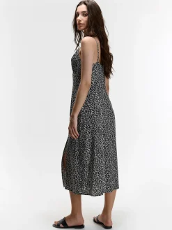 GATE Sukienka bez ramiączek ze zwierzęcym nadrukiem| Kategorie·Sukienki