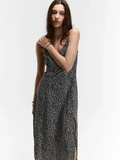 GATE Sukienka bez ramiączek ze zwierzęcym nadrukiem| Kategorie·Sukienki