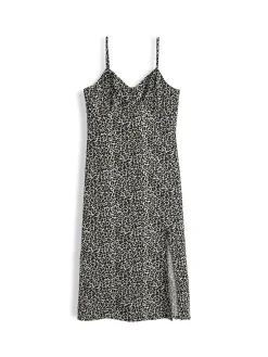 GATE Sukienka bez ramiączek ze zwierzęcym nadrukiem| Kategorie·Sukienki