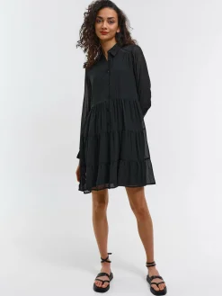 GATE Sukienka damska z falbankami| Kategorie·Sukienki