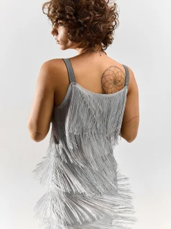 GATE Sukienka damska z frędzlami| Kategorie·Sukienki