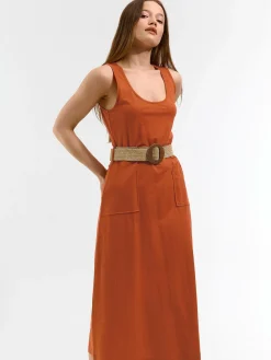 GATE Sukienka damska z paskiem| Kategorie·Sukienki