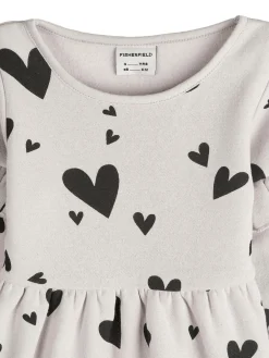 GATE Sukienka dresowa z nadrukiem i falbankami|Dzieci Dziewczynki·Sukienki