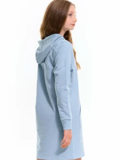 GATE Sukienka dresowa ze srebrnym napisem dla dziewczynki|Dzieci Dziewczynki·Sukienki