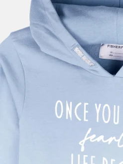 GATE Sukienka dresowa ze srebrnym napisem dla dziewczynki|Dzieci Dziewczynki·Sukienki