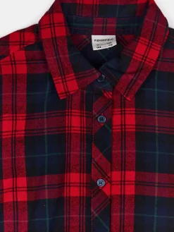 GATE Sukienka koszulowa z bawełny w kratę|Dzieci Dziewczynki·Sukienki