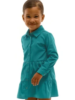 GATE Sukienka koszulowa z długim rękawem|Dzieci Dziewczynki·Sukienki