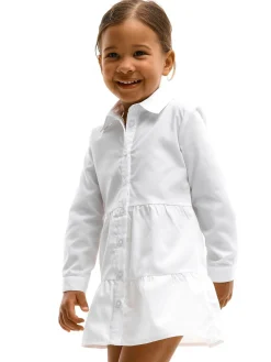 GATE Sukienka koszulowa z długim rękawem|Dzieci Dziewczynki·Sukienki