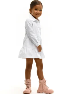 GATE Sukienka koszulowa z długim rękawem|Dzieci Dziewczynki·Sukienki